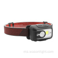 Wason Professional Integrated Dimmable XPG-2 Bright Head Light Sport Camping Hiking Hiking Working Cob Headlamp boleh dicas semula